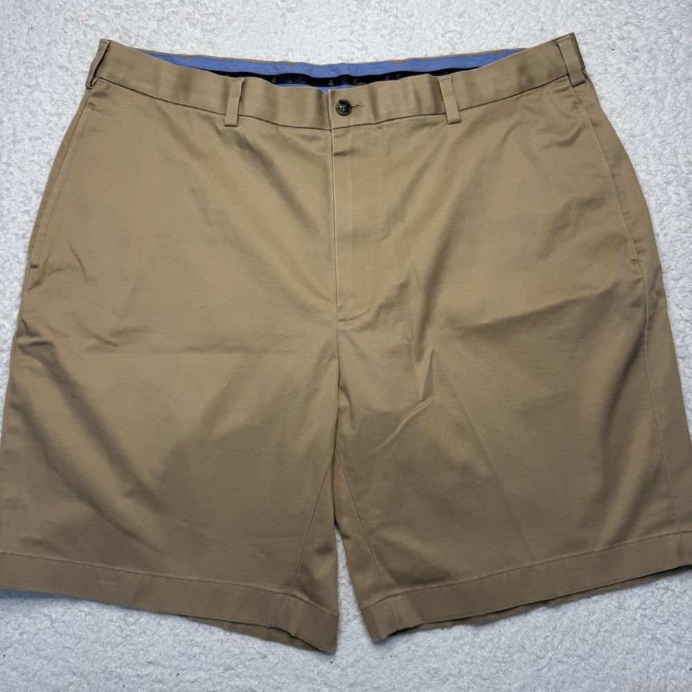 Brooks Brothers Chino Shorts Mens 38 Tan Advantage Lightweight Stretch‎ Khaki